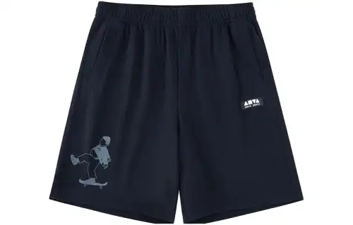 ANTA X Sean Skateboard Casual Shorts Men's Black Moderate
