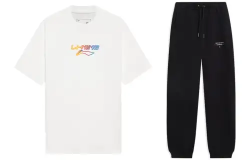 Li Ning Casual Sportswear Men's Crew Neck Moderate