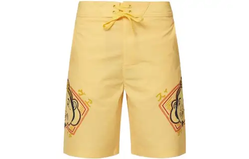 EVISU Casual Shorts Men's Yellow Moderate