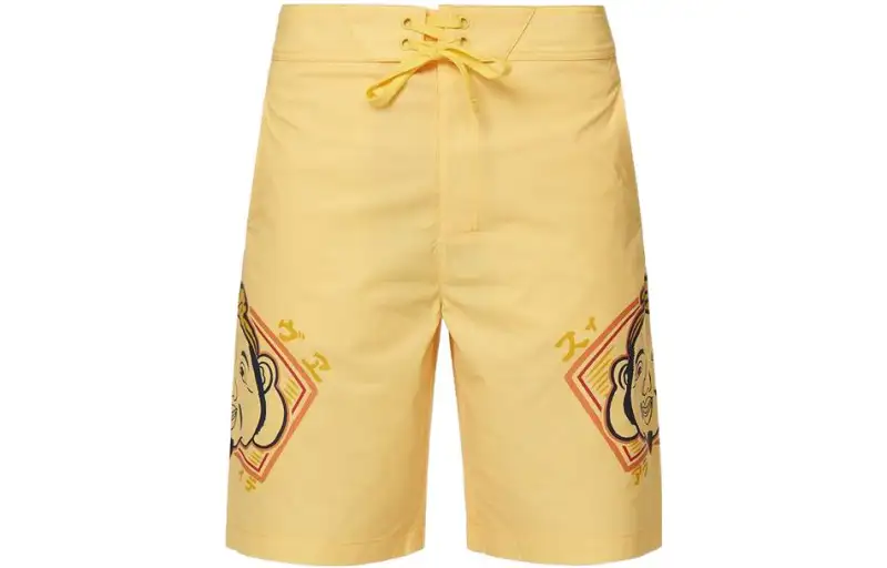 EVISU Casual Shorts Men's Yellow Moderate
