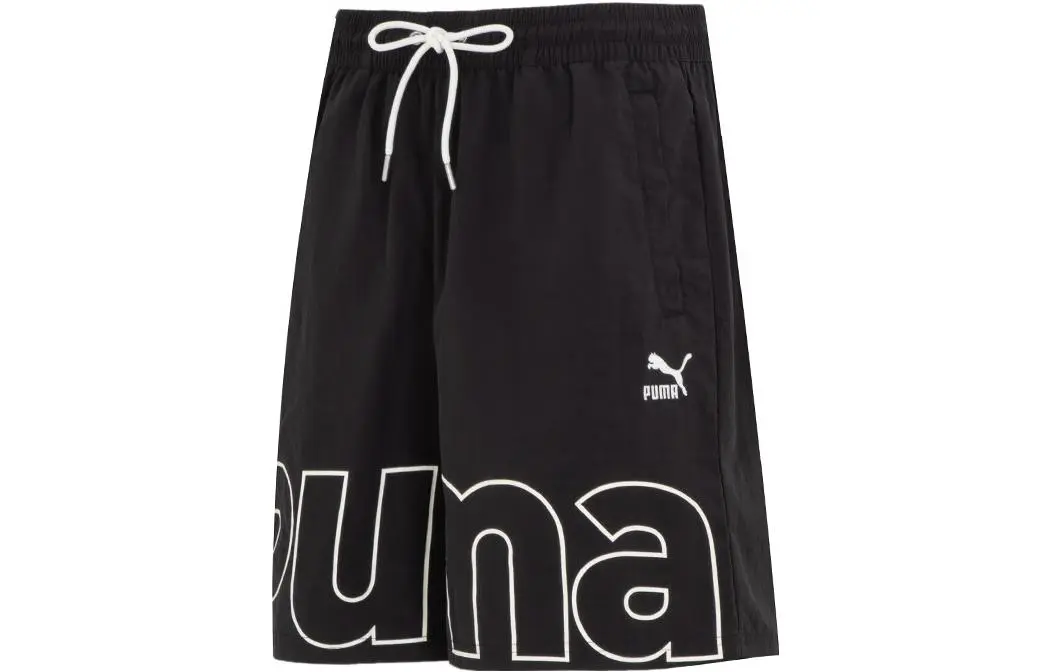 PUMA Casual Shorts Men's Black Moderate