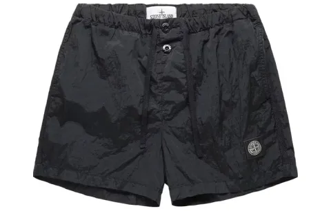 STONE ISLAND Casual Shorts Men's Black