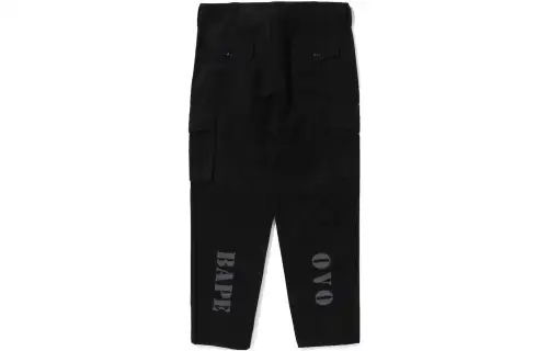 A BATHING APE x OVO FW23 Casual Pants Unisex Black