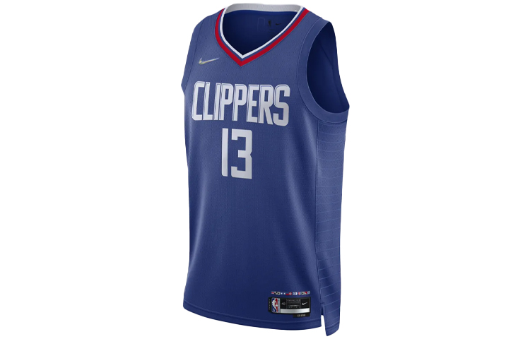 Nike NBA Retro Breathable SW Fan Edition Los Angeles Clippers George No. 13 Basketball Vest Men's Blue