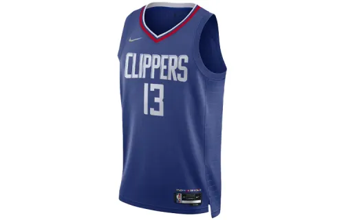 Nike NBA Retro Breathable SW Fan Edition Los Angeles Clippers George No. 13 Basketball Vest Men's Blue