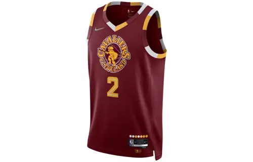 Nike NBA 75th Anniversary Retro Sleeveless Loose Basketball Vest SW Fan Edition Cleveland Cavaliers Straight Sexton No. 2 Men's Red