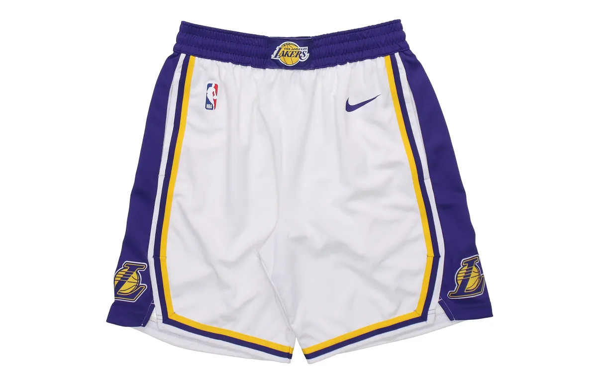 Nike Los Angeles Lakers Basketball Shorts Men's White