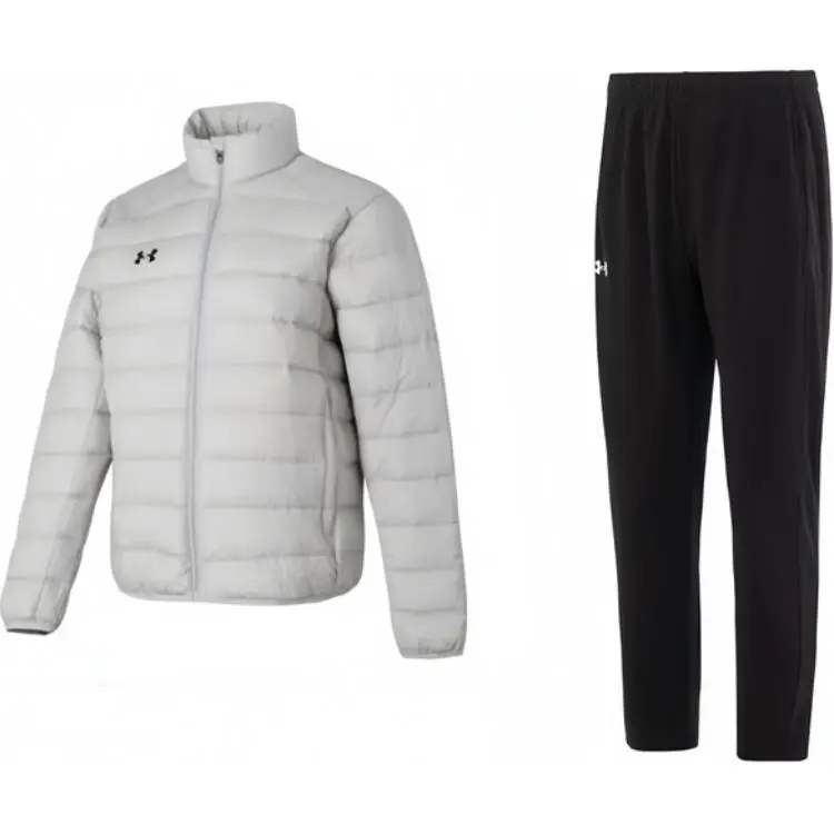 Under Armour Casual Sportswear Solid Color Stand Collar Quilted Down Jacket With Breathable Knitted Fabric Unisex