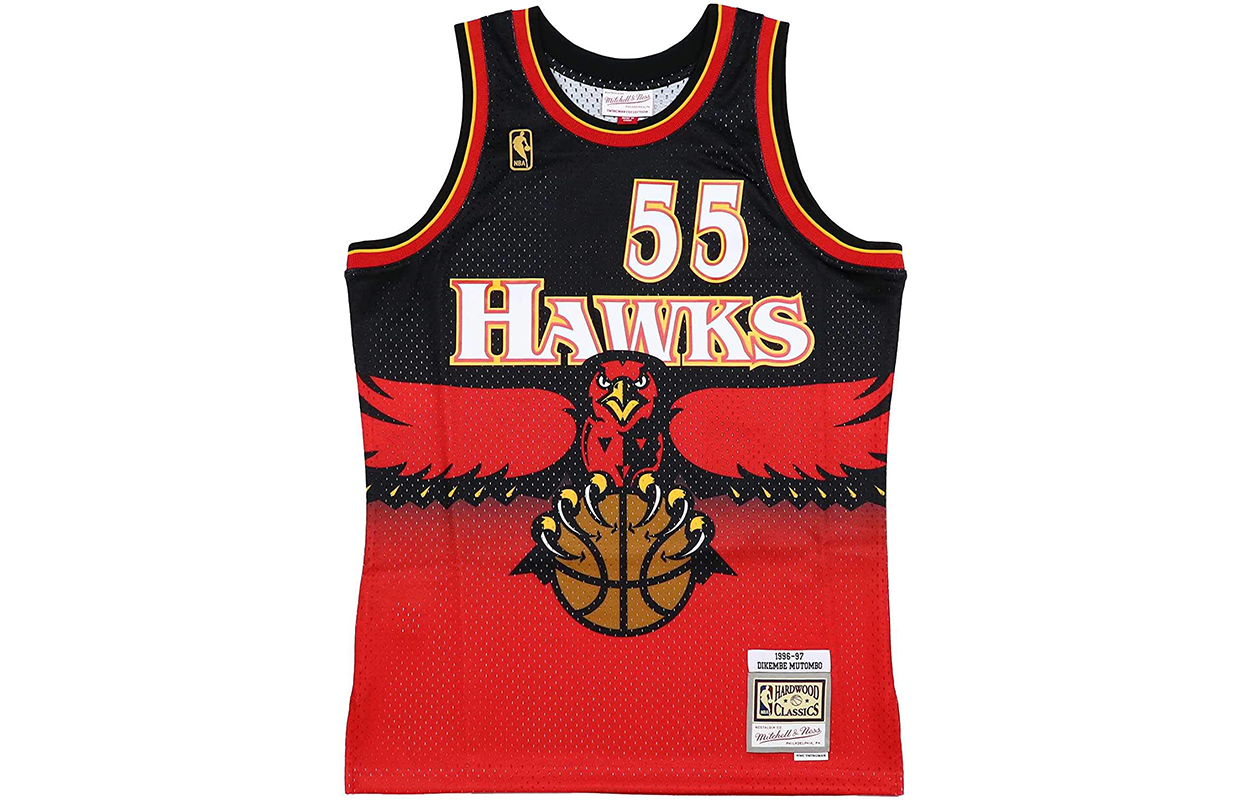 Mitchell & Ness Atlanta Hawks 1996 97 Dikembe Mutombo Swingman Jersey