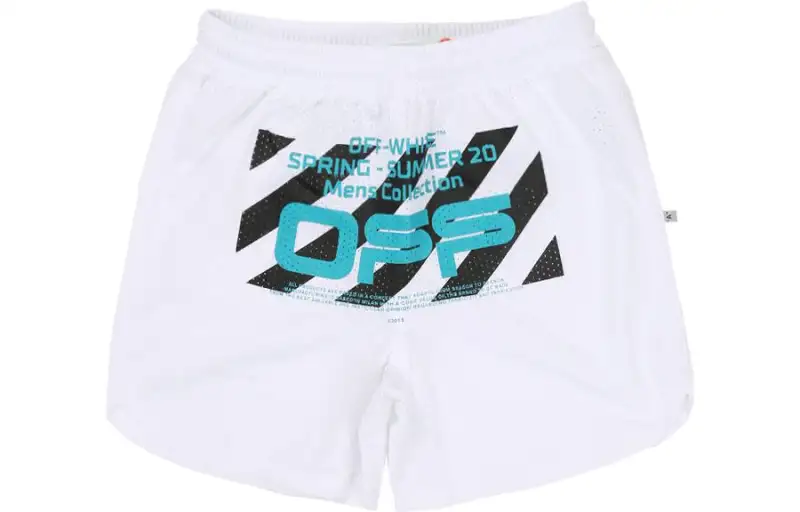 OFF WHITE Wavy Line Mesh Shorts