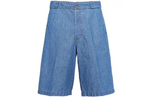 PRADA SS23 Casual Shorts Men's Light Blue