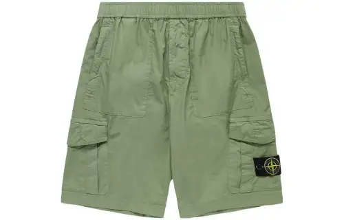 STONE ISLAND Cargo Shorts Men's Army Green Moderate