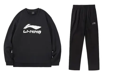 Li Ning Casual Sportswear Men's Crew Neck Moderate