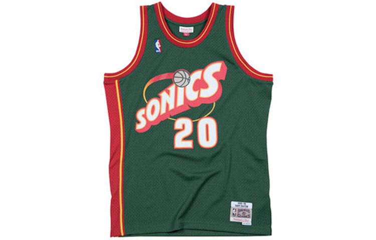 Mitchell Ness x Nba Seattle Supersonics 1995 Gary Payton Split Swingman tank top