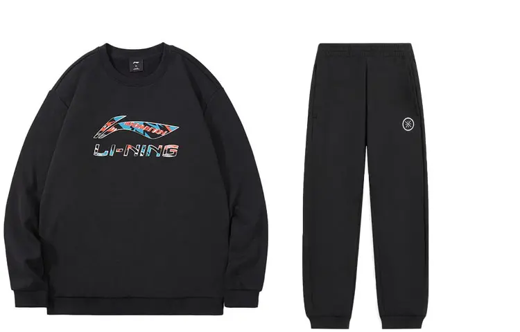 Li Ning Casual Sportswear Men's Crew Neck Moderate