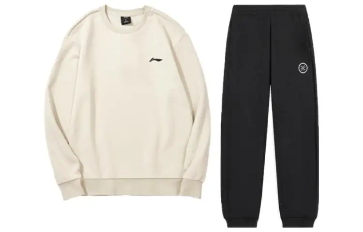 Li Ning Casual Sportswear Men's Crew Neck Moderate