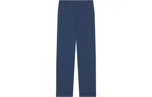 KENZO Straight Leg Turn Up Cuff Trousers