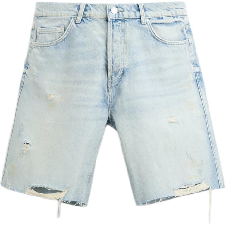 ZARA Denim Shorts Men's Light Blue