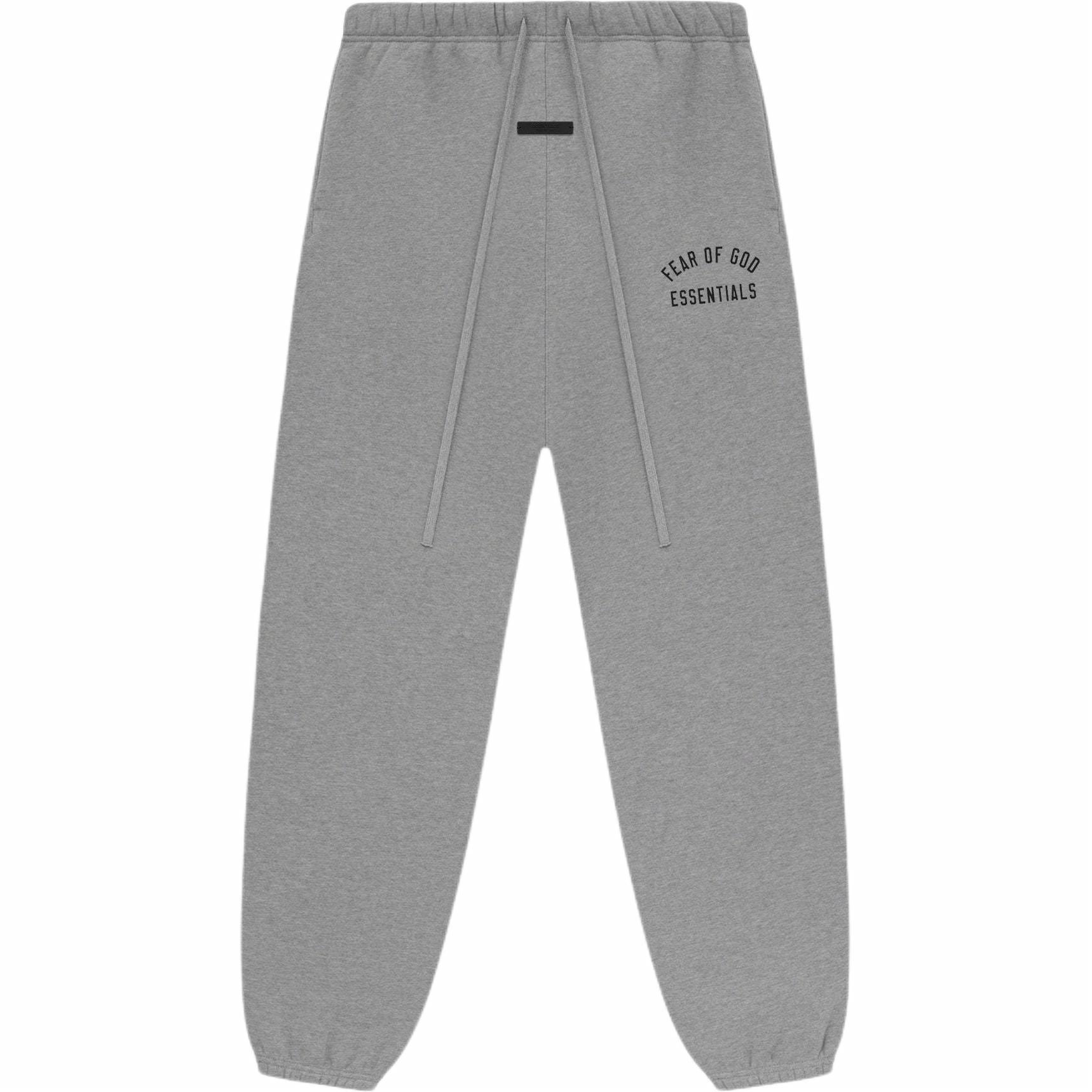 Мужские штаны Fear Fear of God Essentials Fall24 BACK TO SCHOOL Classic Sweatpant /DARK HEATHER (овсяно-серый меланж)