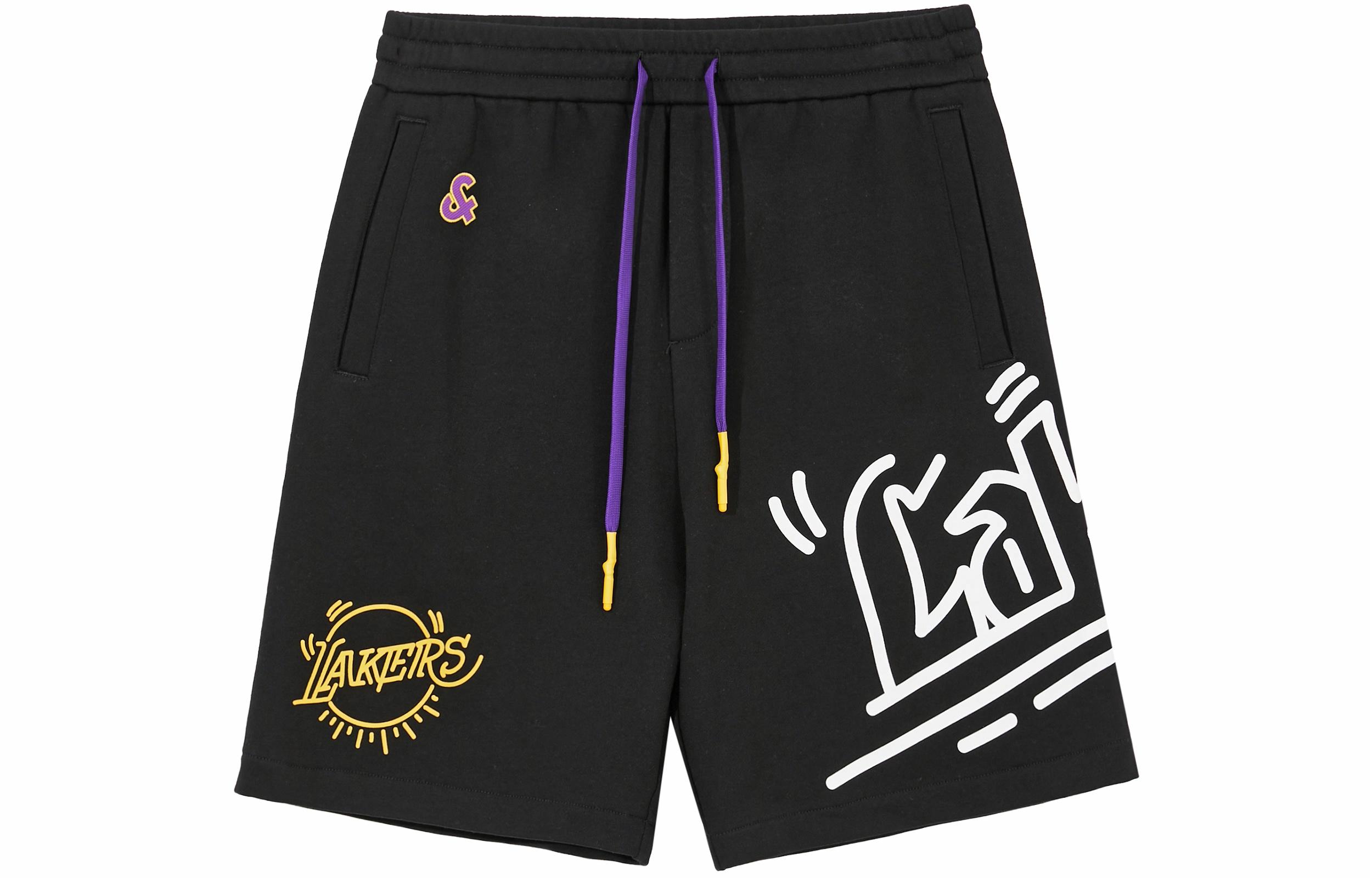 Мужские шорты JACK JONES x NBA Los Angeles Lakers (черные)