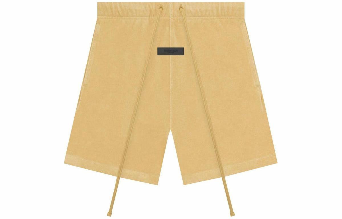 Мужские шорты Fear Fear of God Essentials Terry Short Light Tuscan (светло-желтые)
