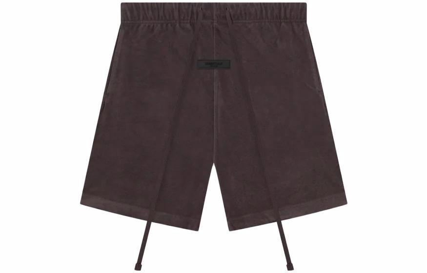 Мужские шорты Fear Fear of God Essentials Drop2 SS23 SS23 Drop2 Terry Short Plum (сливовые)