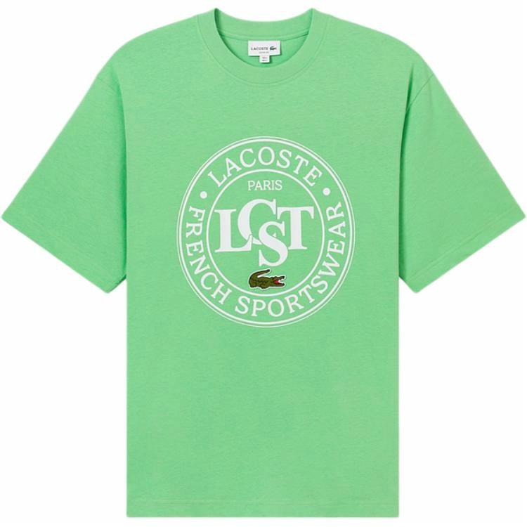 Мужская футболка LACOSTE (лимонно-зеленая)