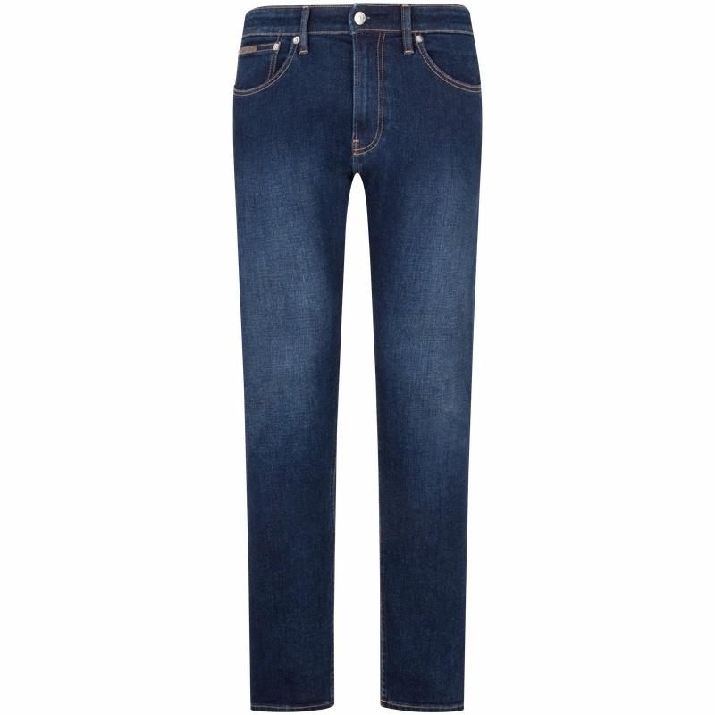 Мужские штаны CALVIN KLEIN Cashmere Tapered Jeans (черные)