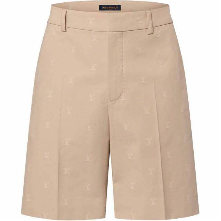 Мужские шорты Louis Vuitton LOUIS VUITTON SS24 Logo (бежевые)