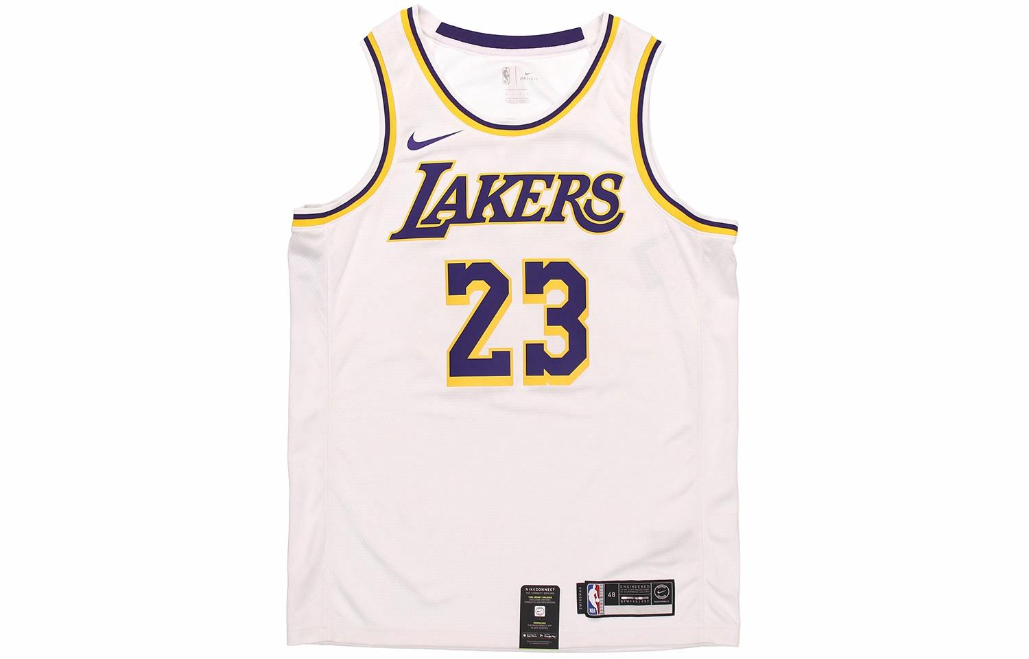 Мужская майка Nike NBA Los Angeles Lakers James 23 (белая) — фото 1
