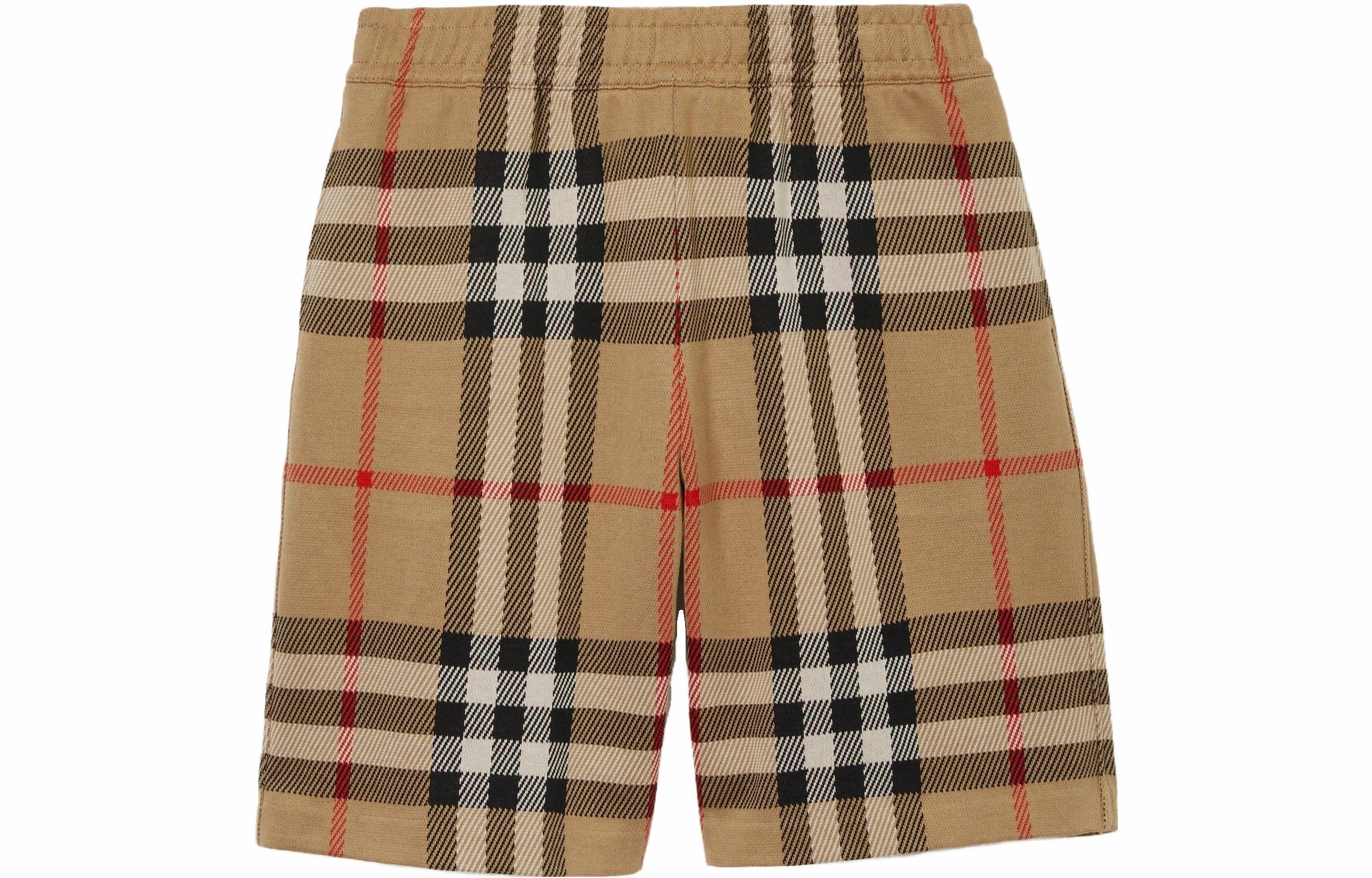 Мужские шорты Burberry В клетку (каки)