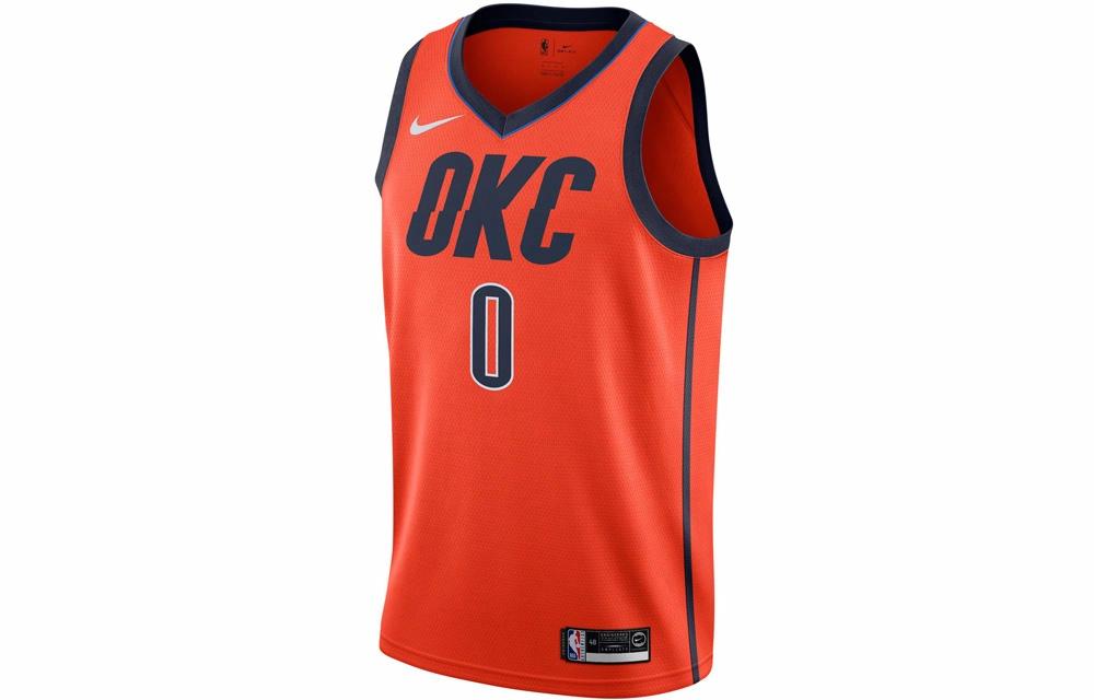 Мужские футболка Nike NBA Earned Edition SW (оранжевая) — фото 1