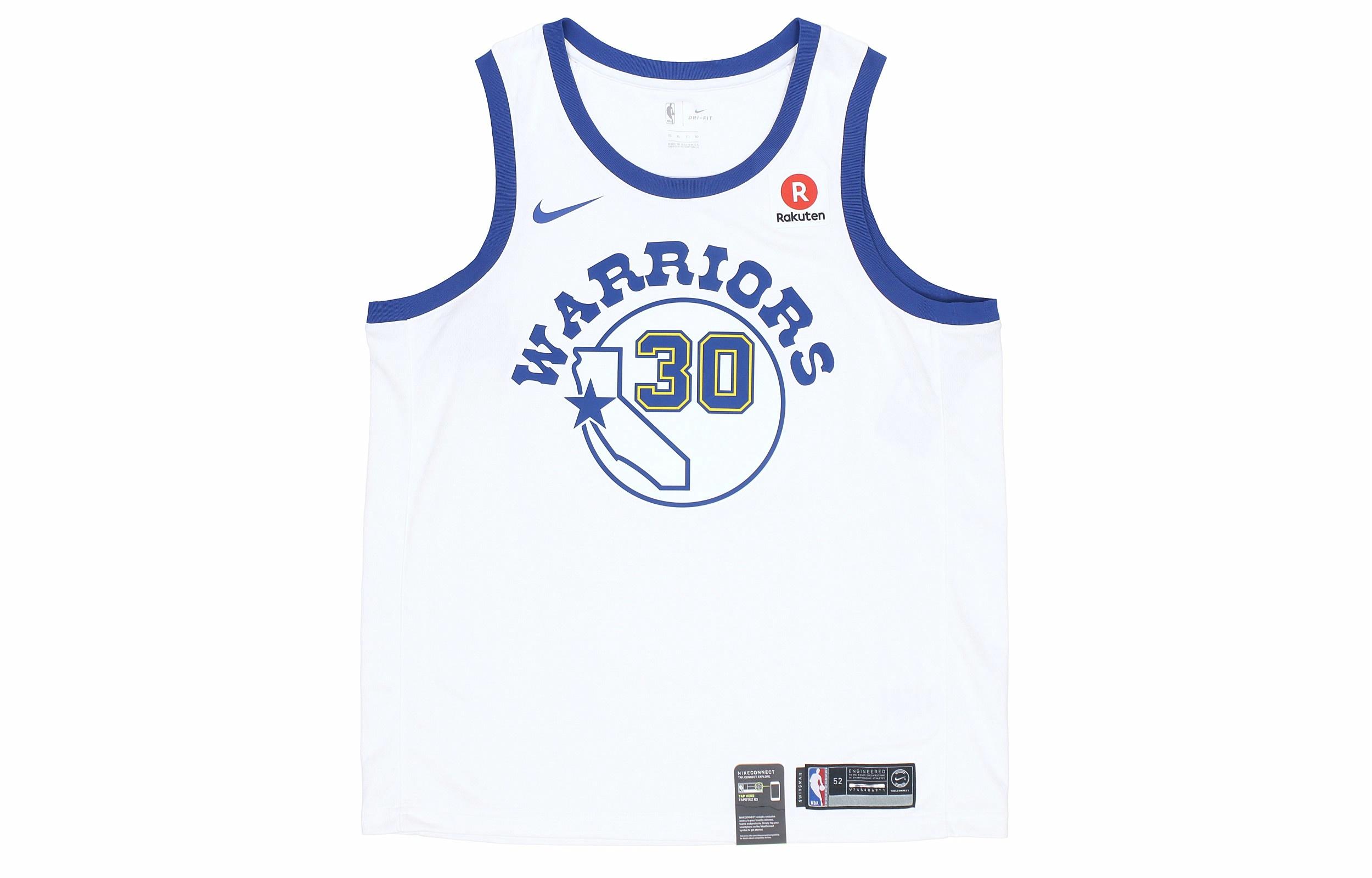 Мужские футболка Nike NBA Jersey Stephen Curry SW 30 (белый) — фото 1