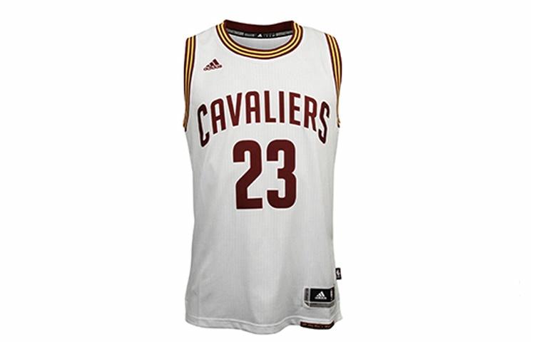 Мужская футболка adidas NBA Jersey Cleveland James Cleveland Cavalier Swingman (белая) — фото 1