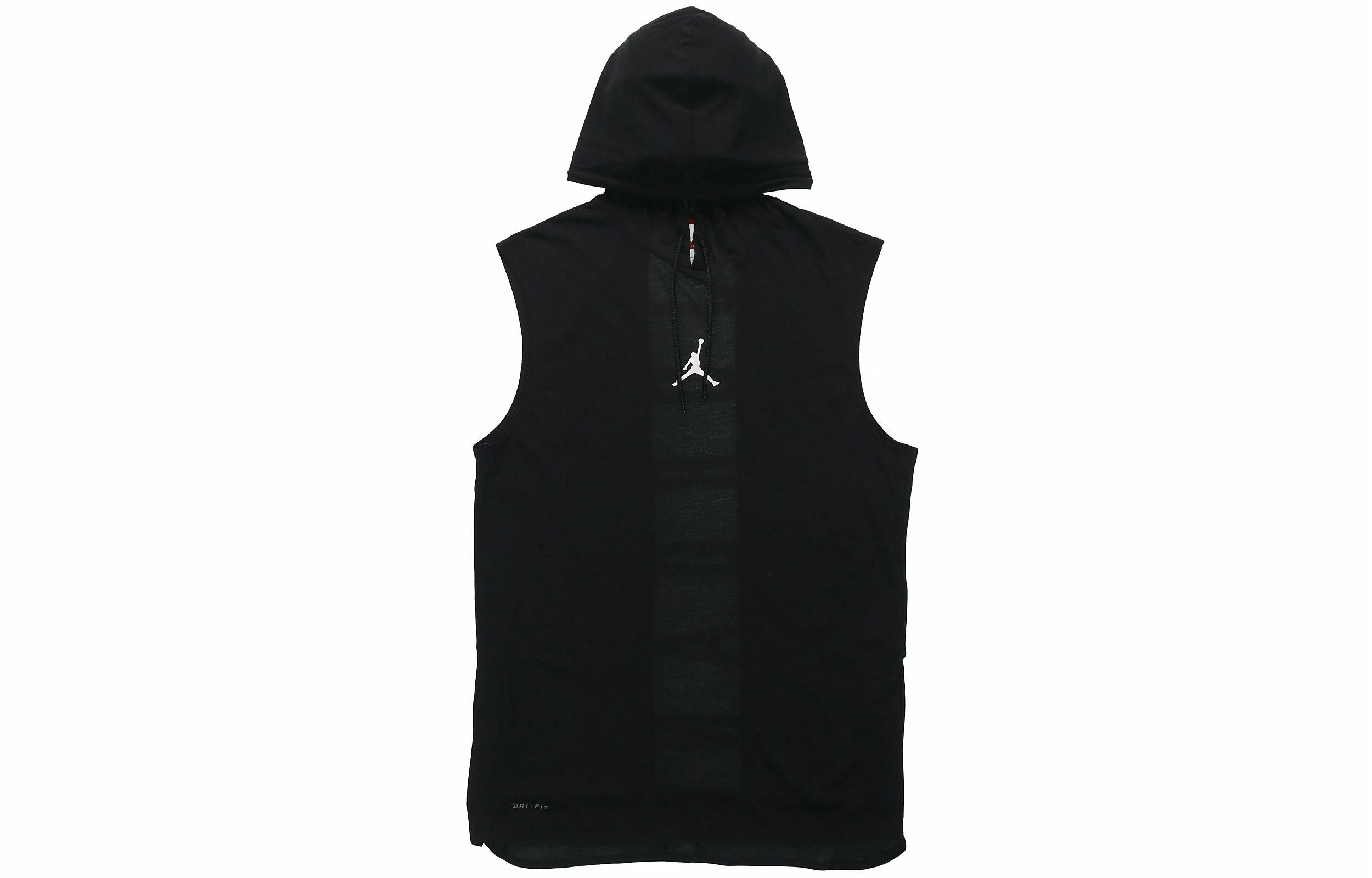 Мужская футболка Jordan Air Dri-Fit (черно-белая) — фото 1