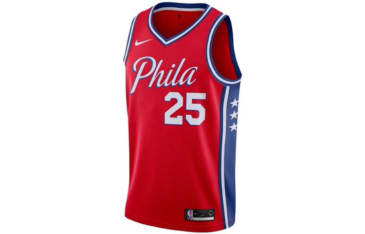 Мужские футболка adidas Nike NBA 76 (красный) — фото 1