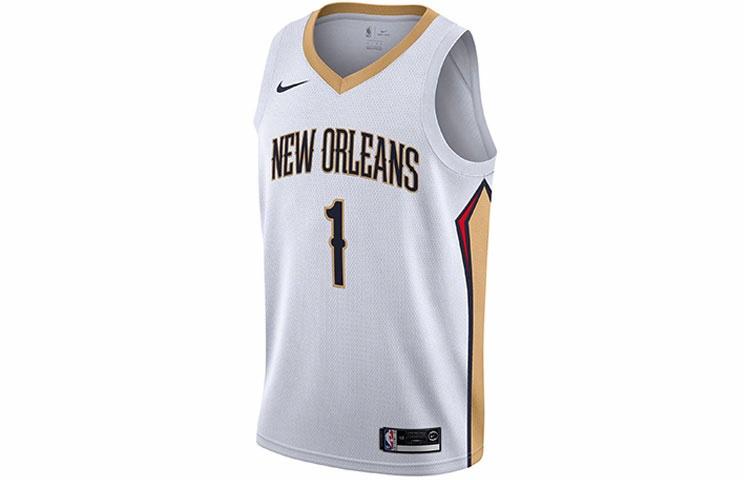 Мужская футболка Nike NBA Новый Орлеан Пеликанс (белая) — фото 1