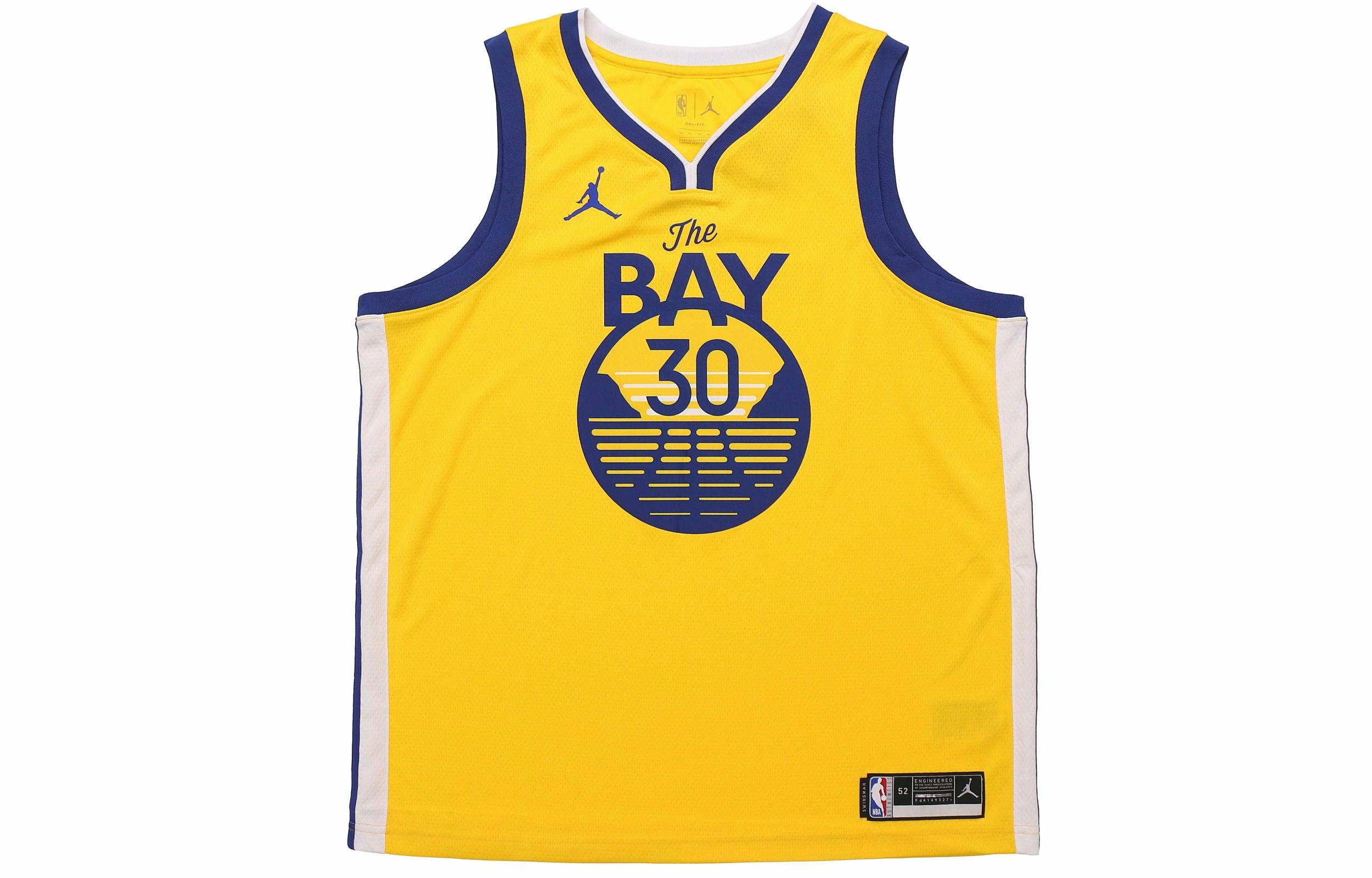 Мужская баскетбольная майка Jordan Swingman NBA 30 Logo (желтая) — фото 1