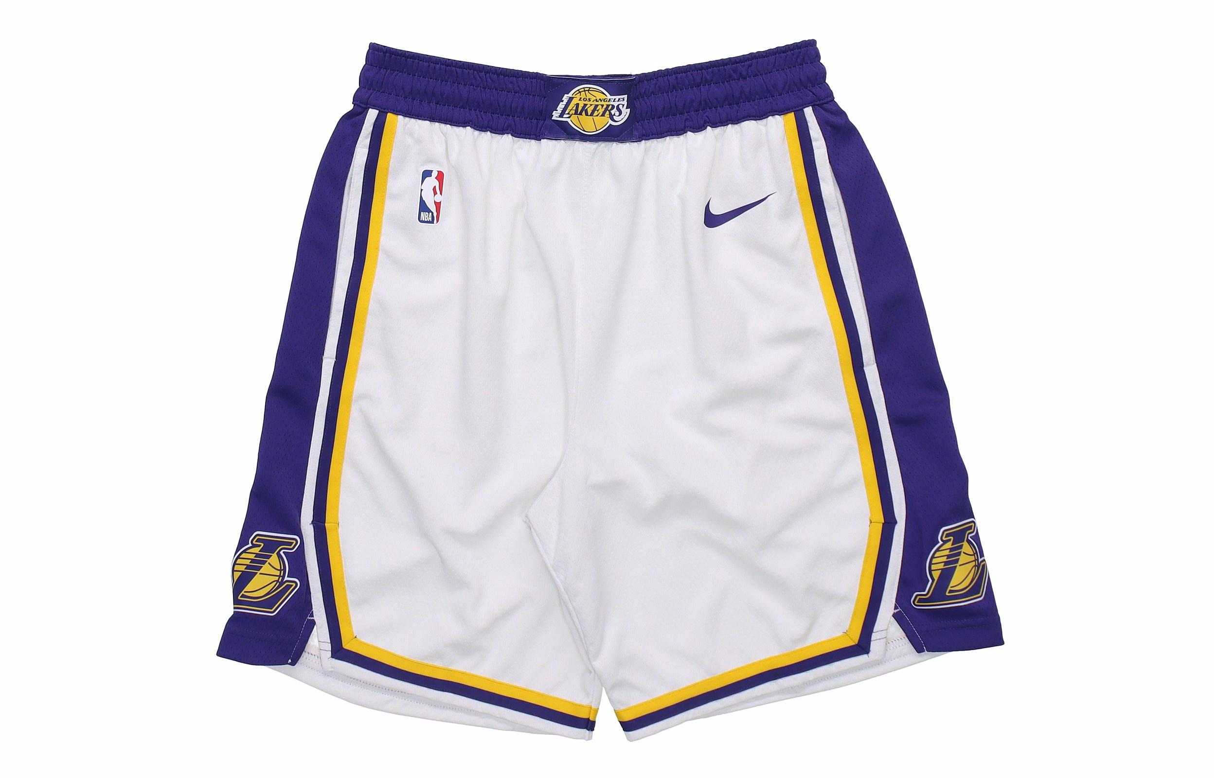 Мужские штаны Nike Los Angeles Lakers Swingman (белые) — фото 1