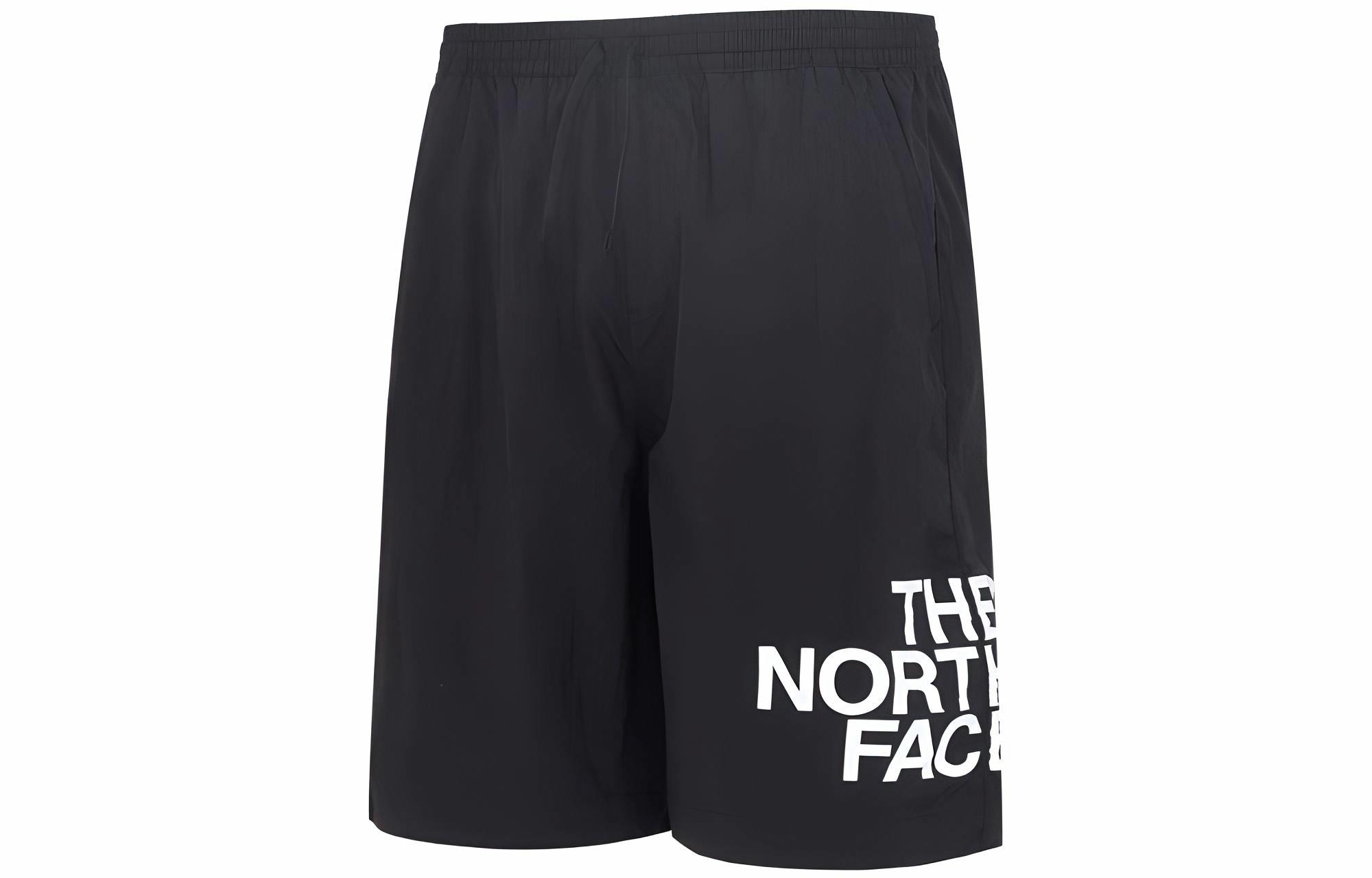 Мужские шорты The North Face с логотипом (черные)