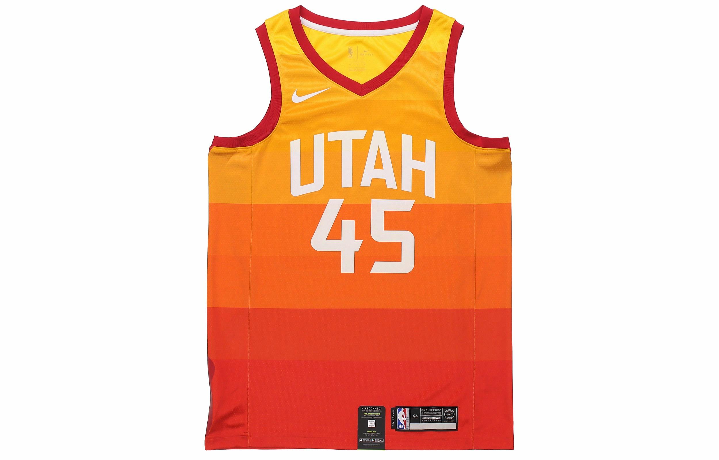 Мужские футболка Nike NBA SW 19-20 45 (оранжевая) — фото 1