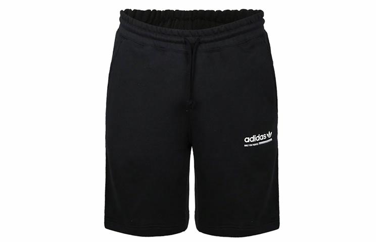 Мужские шорты adidas originals трилистник (черные) — фото 1