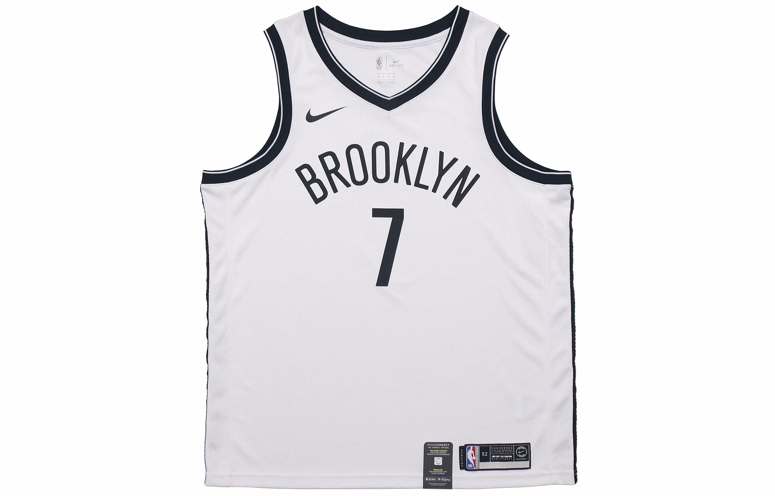 Мужская футболка Nike Brooklyn Nets Durant 7 (белая) — фото 1