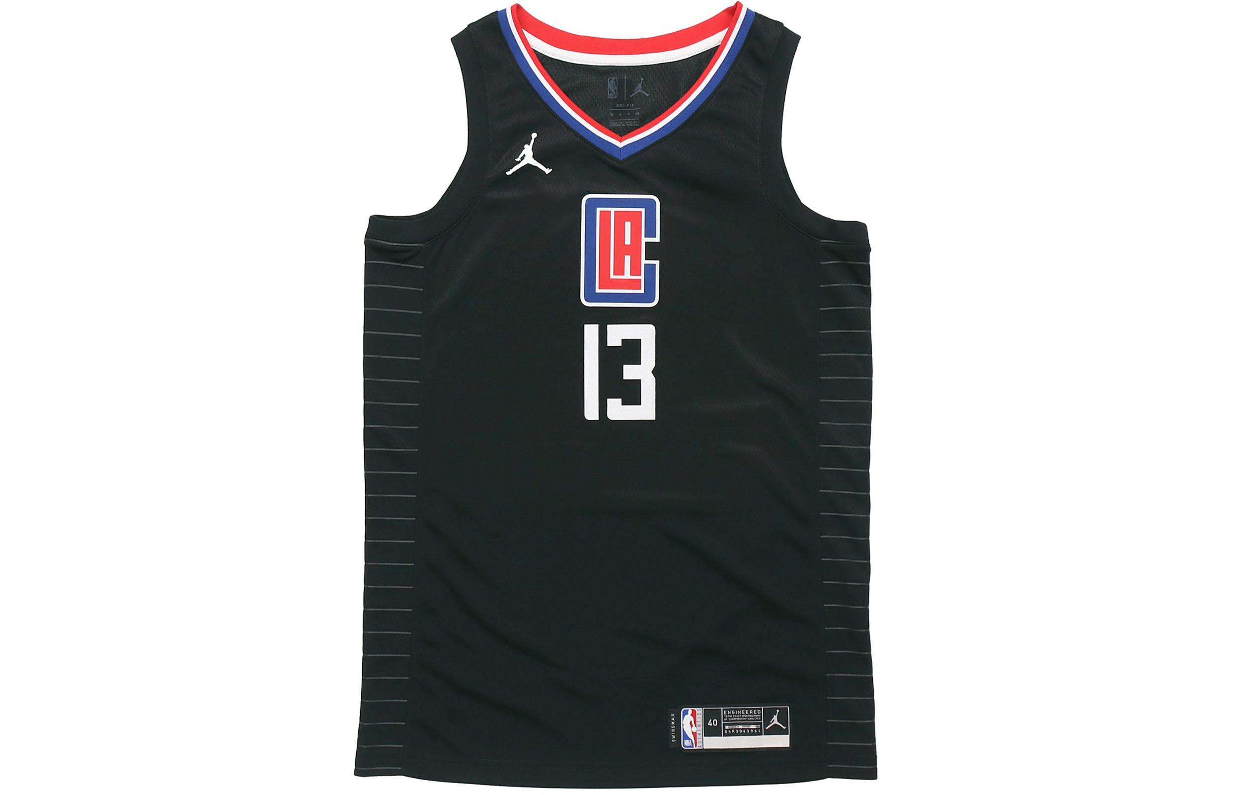 Мужская футболка-майка Jordan Los Angeles Clippers NBA Пол Джордж (черная) — фото 1