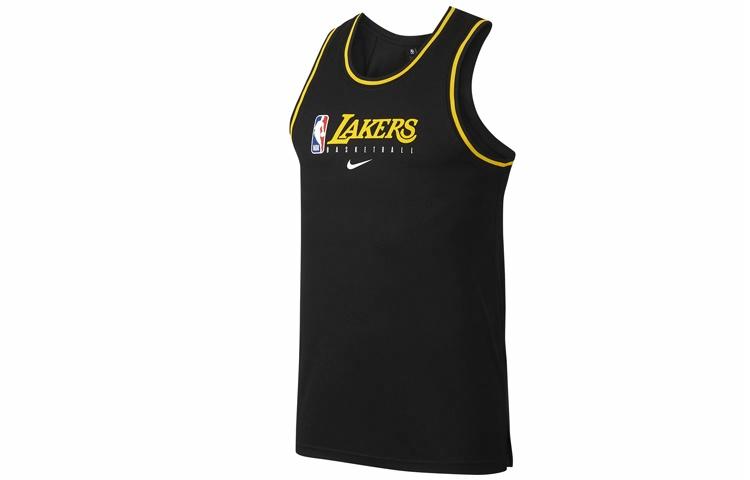 Мужская майка Nike NBA DRI-FIT Los Angeles Lakers (черная) — фото 1