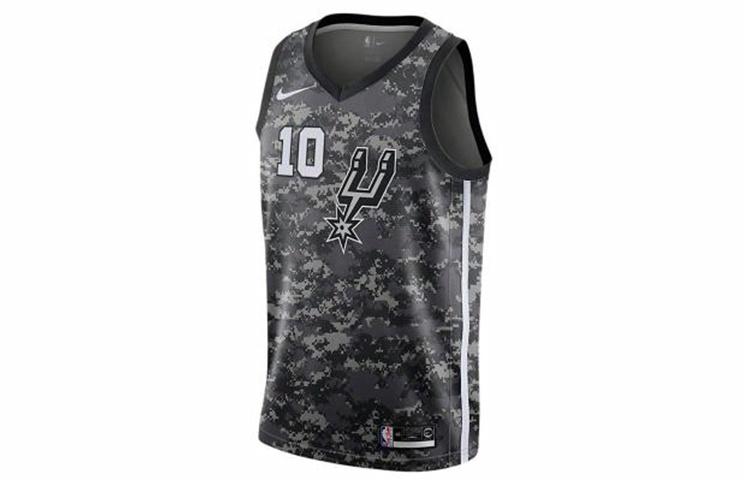 Мужская майка Nike Spurs NBA SW 2018-19 DeRozan (черный камуфляж) — фото 1