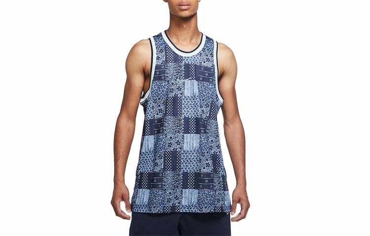 Мужская футболка Nike Dri-FIT DNA Basketball Jersey (темно-синяя) — фото 1