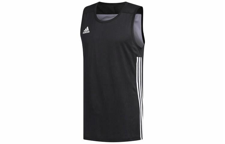 Мужская майка adidas Баскетбольная (черная) — фото 1
