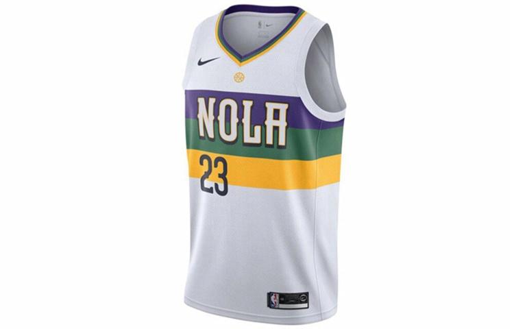 Мужская футболка Nike NBA SW 18-19 23 (белая) — фото 1