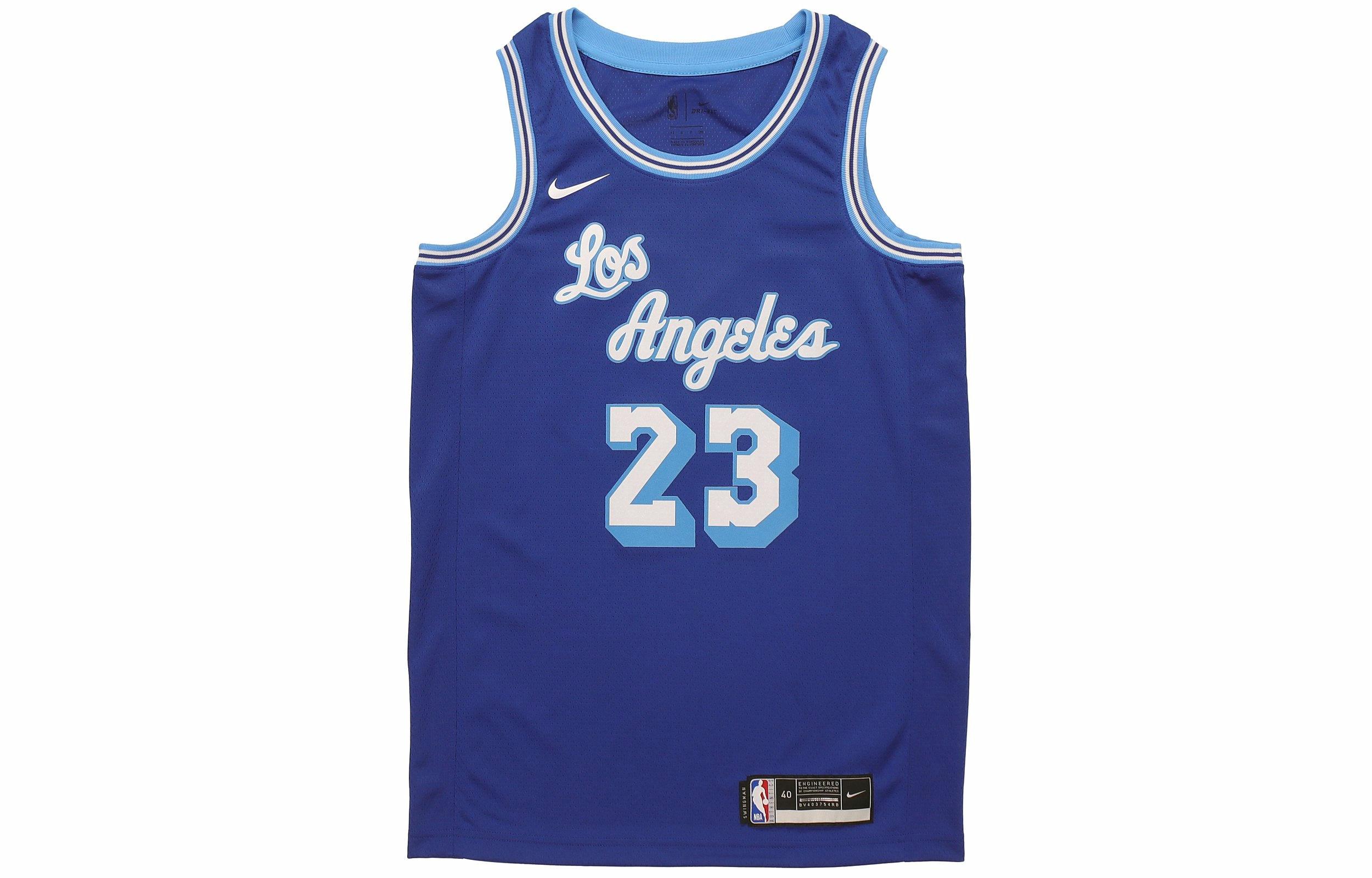 Мужская футболка-майка Nike Los Angeles Lakers NBA (голубая) — фото 1